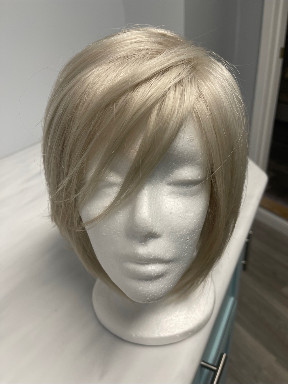 Envy Platinum Short Layered Women's Wig -